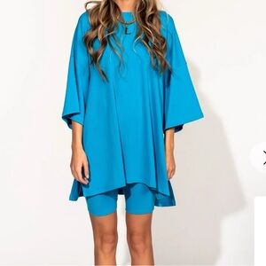 Dressed in Lala Electric Blue Malone Biker Set